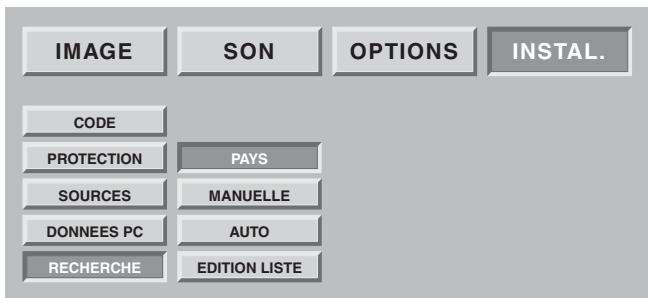 SAGEM HTD 501 - Choix de la norme de votre pays - 1