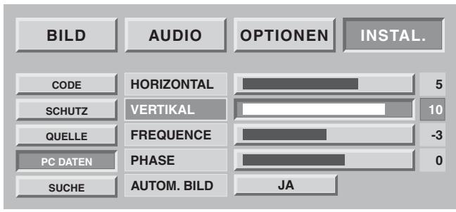 SAGEM HTD 501 - Konfigurationen der PC-Quellen - 1