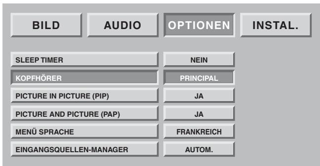 SAGEM HTD 501 - Doppelbild-Modus-Einstellungen - 1