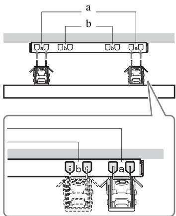 SONY KDL-40EX600 - Diagramma/tabella delle posizioni delle viti e dei ganci - 4