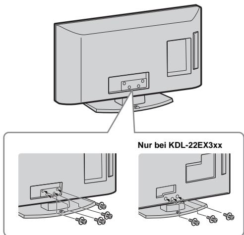 SONY KDL-40EX600 - 2: Anbringen des Ständers - 2