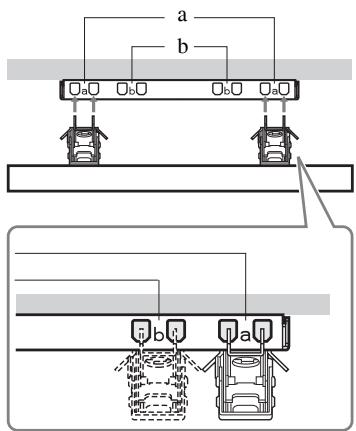 SONY KDL-40EX600 - Diagrama/tabela das localizations dos parafusos e ganchos - 4