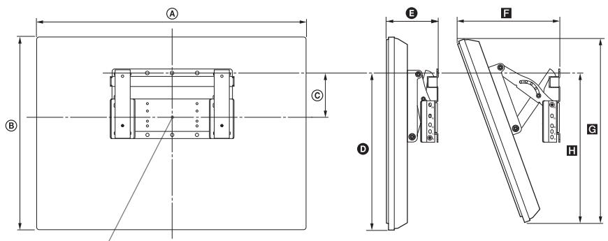 SONY KDL-40EX600 - Tabella delle dimensioni di installmente del teilevisore - 2