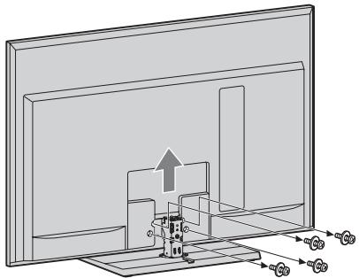 SONY KDL-55NX810 - Separar o suporte de fixação para mesas do televisor - 2