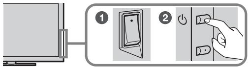 SONY KDL-55NX810 - Schakel de tv in. - 1