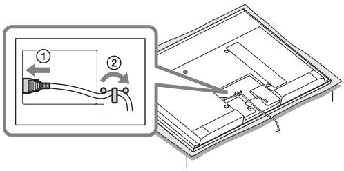 SONY KDL-55NX810 - Conecte el cable de alimentación de ca suministrado. (5-1) (sólo para los modelos KDL-52/40NX80x, KDL-46/40NX70x) - 1