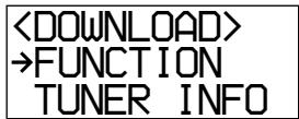 SONY RM-LJ302 - Move the easy scroll key to select "DOWNLOAD," then press the key to enter the selection. - 1