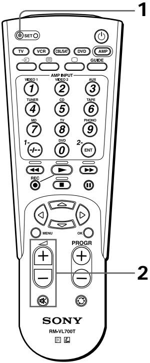 SONY RM-VL700T - Controlling the Volume of Visual Components Connected to an Audio System - 1