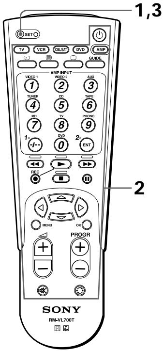 SONY RM-VL700T - Andern oder Löschen einer programmierten Tastenfunktion - 1