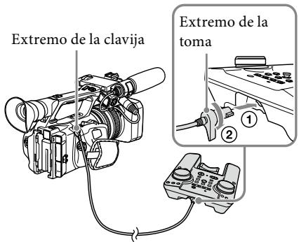 Extremo de la clavija Extremo de la toma