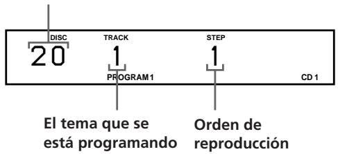 SONY CDP-CX153 - Creación de un programa con el reproductor - 10