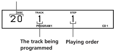 SONY CDP-CX153 - Creating a program using the remote - 6