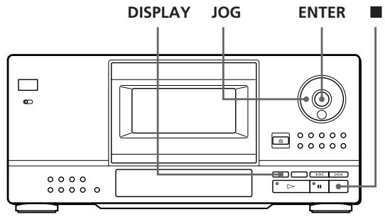 SONY CDP-CX153 - Using the Display - 1