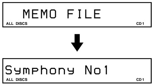 SONY CDP-CX153 - Indsætning af egne titler til CD'er (Disc memo-funktionen) - 5