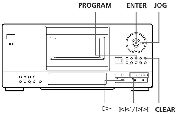 SONY CDP-CX153 - Oprettelse af et program fra afspilleren - 1