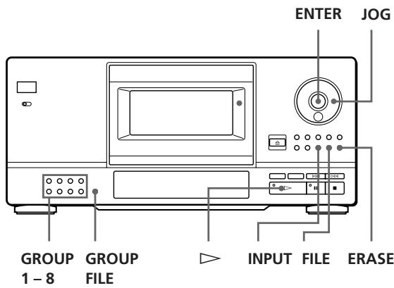 SONY CDP-CX153 - Grupping af CD'er (Group file-indstilling) - 1