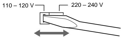SONY CDP-CX153 - Setting the VOLTAGE SELECTOR (except for European and Canadian models) - 1
