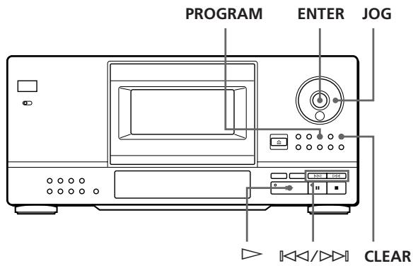 SONY CDP-CX153 - Creating Your Own Program (Program Play) - 1