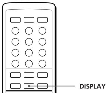 SONY CDP-CX153 - Using the Display - 2