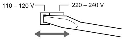 SONY CDP-CX153 - Réglage du/selecteur de tension (excepté modèles pour l'Europe et le Canada) - 1