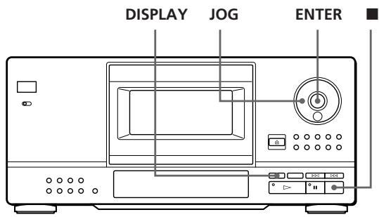 SONY CDP-CX153 - Utilisation de l'écran d'affichage - 1