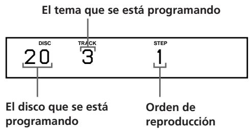 SONY CDP-CX153 - Creación de un programa con el reproductor - 4
