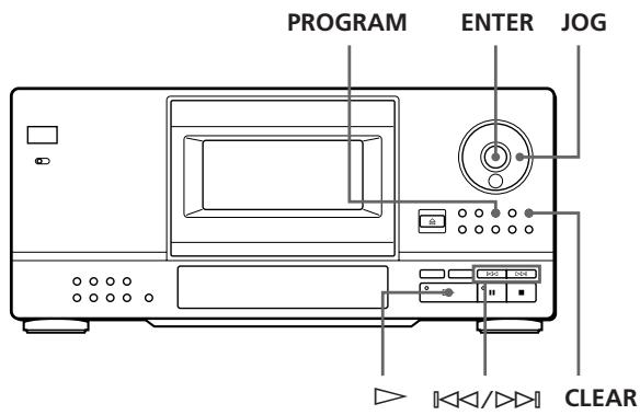 SONY CDP-CX153 - Creación de un programa con el reproductor - 1