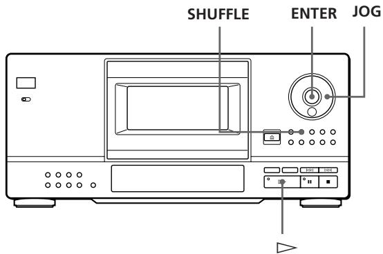 SONY CDP-CX153 - Afspilning i tilfældig rækkefolge (Shuffle-funktion) - 1