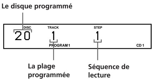 SONY CDP-CX153 - Création d'un programme à l'aide du lecteur - 10