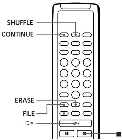 SHUFFLE CONTINUE ERASE FILE II