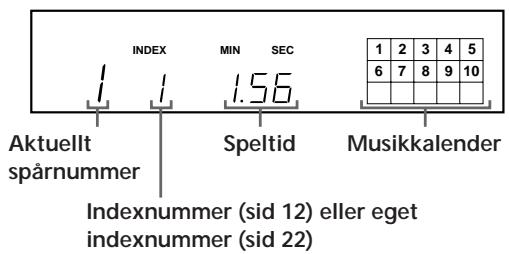 SONY CDP-XA30ES - Visa information medan en skiva spelas - 1
