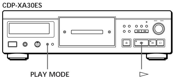 CDP-XA30ES PLAY MODE