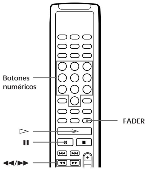 Botones numéricos FADER