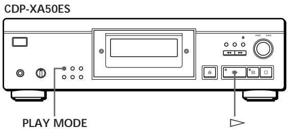 CDP-XA50ES PLAY MODE
