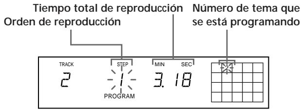 SONY CDP-XB920E - Creación de un programa con el reproductor - 1