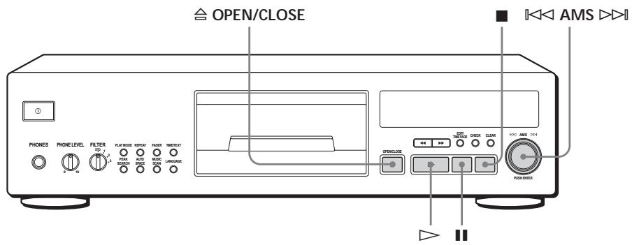 SONY CDP-XB920E - To stop playback - 1