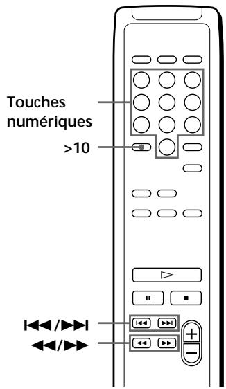 SONY CDP-XE330 - Localisation d'un passage spécifique ou d'un endroit particulier sur une plage - 2