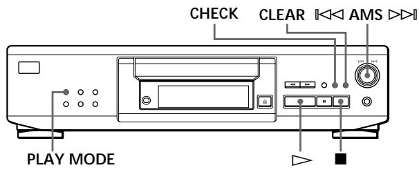 SONY CDP-XE330 - Creating Your Own Programme (Programme Play) - 1