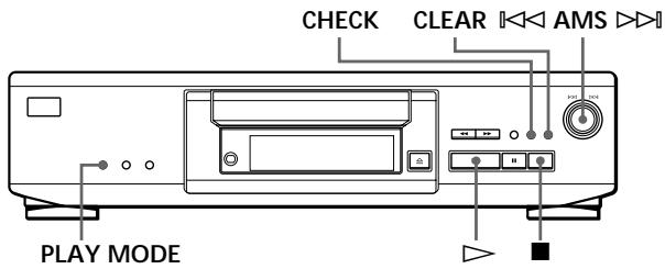 SONY CDP-XE330 - Creating Your Own Programme (Programme Play) - 2