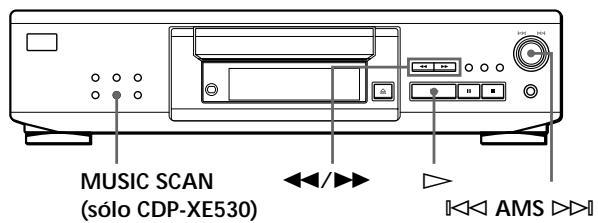 SONY CDP-XE330 - Localización de un temaspecifico o de un punto determinado de un tema - 1
