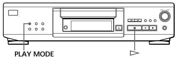 SONY CDP-XE330 - Playing in Random Order (Shuffle Play) - 1