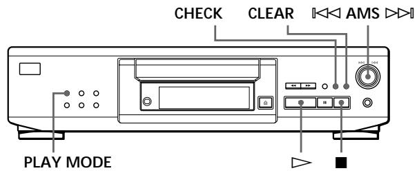 SONY CDP-XE530 - Creación de un programa propio (Reproducción de programa) - 1