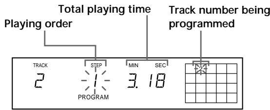 SONY CDP-XE530 - Creating a programme on the player - 1