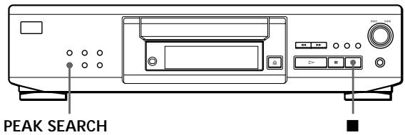 SONY CDP-XE530 - Réglage du niveau d'enregistrement (recherche du niveau de créé) - 1