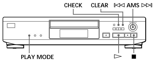 SONY CDP-XE530 - Creación de un programa propio (Reproducción de programa) - 2