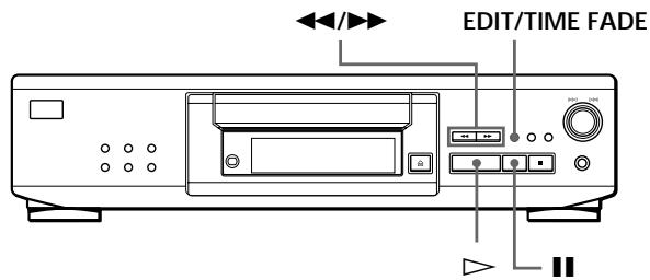 SONY CDP-XE530 - Grabación de un CD específico la longitud de la cinta (Edisión sincronizada) (sólo CDP-XE530) - 1