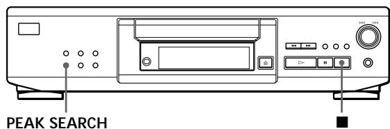 SONY CDP-XE530 - Adjusting the Recording Level (Peak Search) - 1