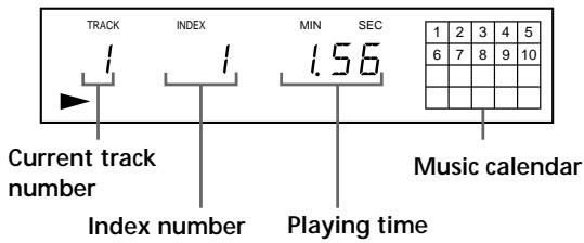 SONY CDP-XE530 - Display information while playing a disc - 1