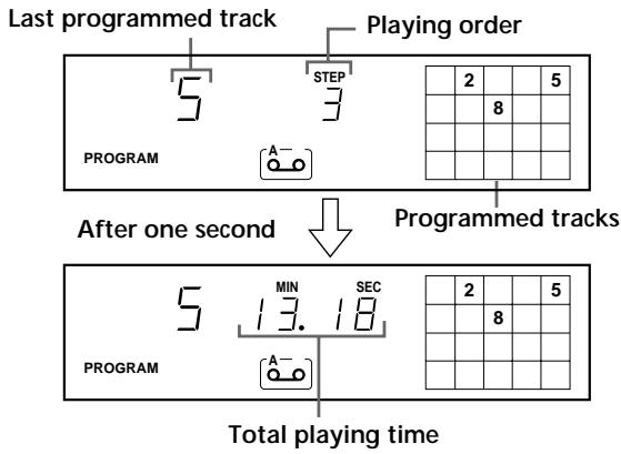 SONY CDP-XE530 - Creating a programme on the player - 4
