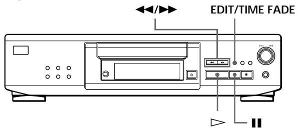 SONY CDP-XE530 - Enregistrement d'un CD en spécifiant la longueur de bande (montage programme) (CDP-XE530 uniquement) - 1